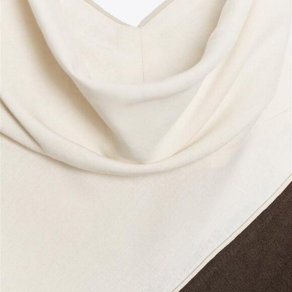 ZARA CONTRAST MIDI DRESS - Picture 10 of 10